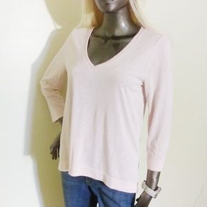 LOFT Pullover Semi-Sheer Hi-Lo Tee